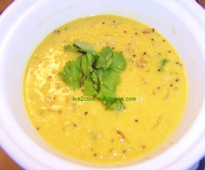Dhal to serve with bafla