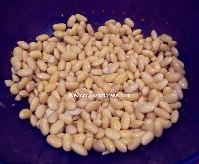 Soaked soy beans